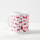 Mug Design de Noël du Terrier tibétain (Devant gauche)