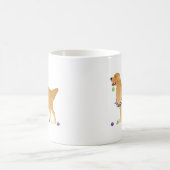 Mug Design de Noël Golden Retrior (Centre)