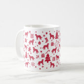 Mug Design de Noël Goldendoodle (Devant gauche)
