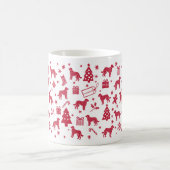 Mug Design de Noël Goldendoodle (Centre)