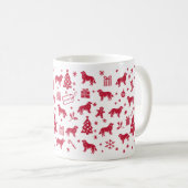 Mug Design de Noël Hovawart (Devant droit)