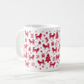 Mug Design de Noël indien Spitz (Devant gauche)