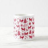 Mug Design de Noël indien Spitz (Centre)