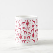 Mug Design de Noël italien Greyhound (Centre)