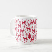 Mug Design de Noël Jindo coréen (Devant gauche)