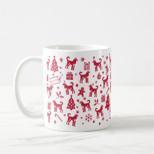 Mug Design de Noël Laika russo-européen