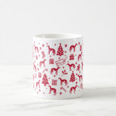 Mug Design de Noël polonais Greyhound (Centre)
