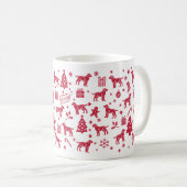Mug Design de Noël pour Labrador Retriever (Devant droit)