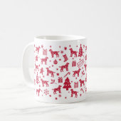 Mug Design de Noël pour Labrador Retriever (Devant gauche)
