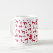 Mug Design de Noël Stabyhoun (Devant gauche)