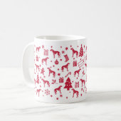 Mug Design de Noël Weimaraner (Devant gauche)