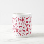 Mug Design de Noël Weimaraner (Centre)