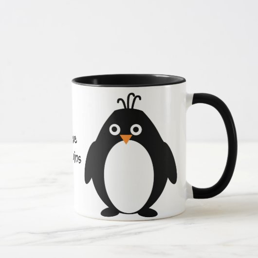 Mug Design de pingouin personnalisé (Droite)