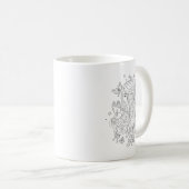 Mug Design de portrait esthétique féminine (Devant droit)