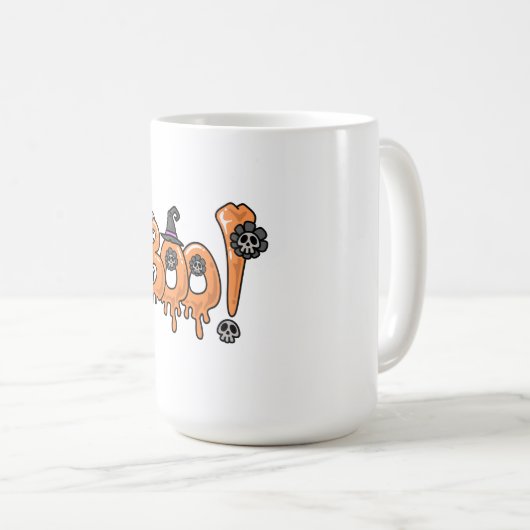 Mug Design de T-shirts Halloween, design graphique Hal (Devant droit)
