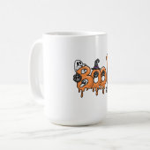 Mug Design de T-shirts Halloween, design graphique Hal (Devant gauche)
