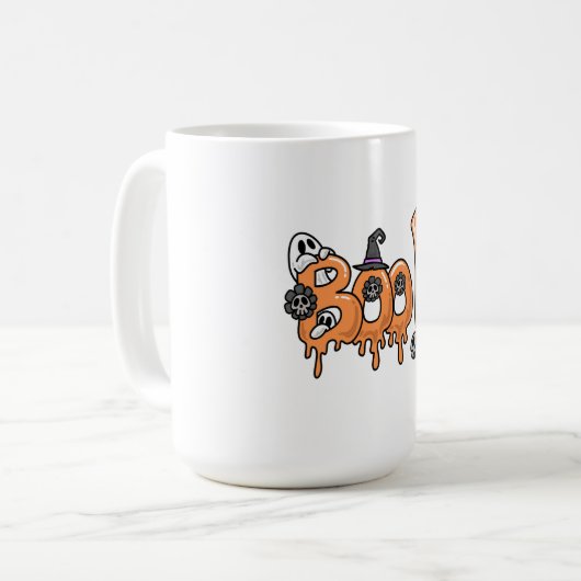 Mug Design de T-shirts Halloween, design graphique Hal (Devant gauche)