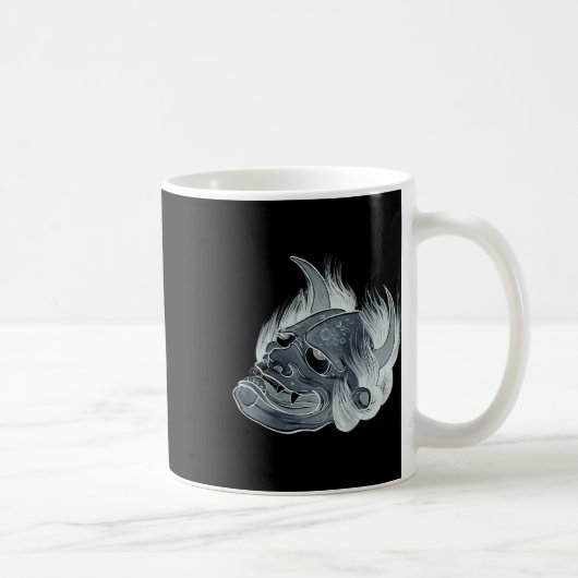 Mug Design de tatouage de masque Hannya (Droite)