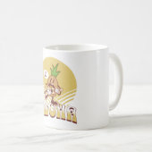 Mug Design de texte de style rétro "Aloha" (Devant droit)
