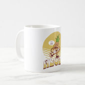 Mug Design de texte de style rétro "Aloha" (Devant gauche)