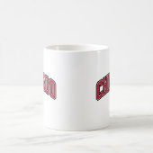 Mug Design de texte du style Varsity Red Block de Chic (Centre)