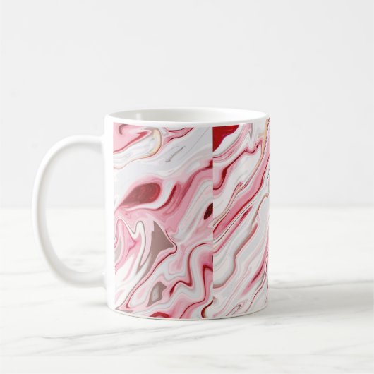 Mug Design de texture en marbre liquide, le marbrage c (Gauche)