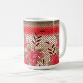 Mug Design de tissu complexe avec motifs floraux (Devant droit)