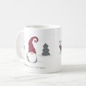 Mug Design de tomte scandinave de Gnome et de rennes (Devant gauche)