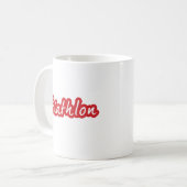 Mug Design de triathlon cool (Devant gauche)