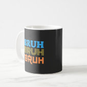 Mug Design de typographie BRUH Bold (Devant gauche)