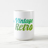 Mug Design de typographie rétro vintage - (Centre)