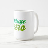 Mug Design de typographie rétro vintage - (Devant droit)