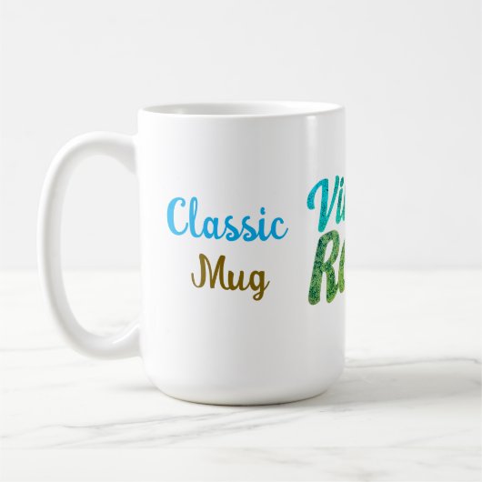 Mug Design de typographie rétro vintage - (Gauche)