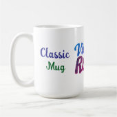 Mug Design de typographie rétro vintage - (Gauche)