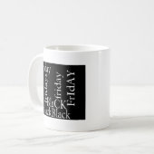 Mug Design de vendredi noir (Devant gauche)
