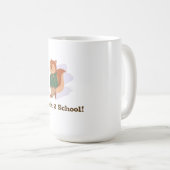 Mug design d'écureuil scolaire mignon (Devant droit)