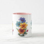 Mug Design d'esquisse florale (Centre)
