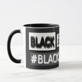 Mug Design d'expression mignon "#BLACKANDWHITE". Comma (Gauche)