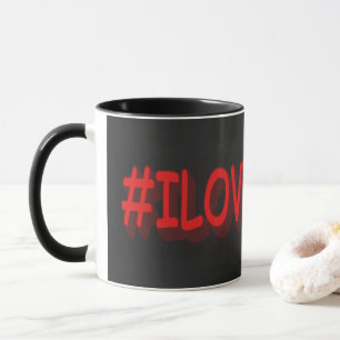Mug Design d'expression mignon "#ILOVEISRAE". Commande