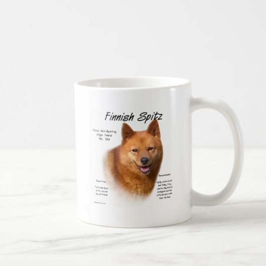 Mug Design d'histoire des spitz finlandais (Droite)