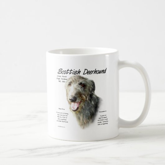 Mug Design d'histoire écossaise de Deerhound (Droite)