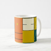 Mug Design d'illustration géométrique avec formes simp (Devant droit)