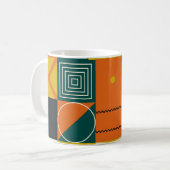Mug Design d'illustration géométrique avec formes simp (Devant gauche)