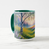 Mug design d'inspiration nature qui évoque un sentimen (Devant gauche)