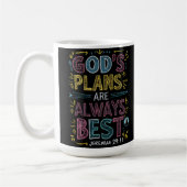 Mug Design Divin : Les Plans De Dieux Sont Toujours Me (Gauche)