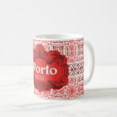 Mug design do porto com azulejos vermelhos (Devant droit)
