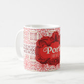 Mug design do porto com azulejos vermelhos (Devant gauche)