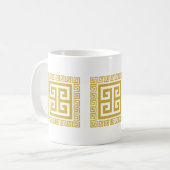 Mug Design doré Motif grec (Devant gauche)