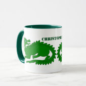 Mug Design Dragon Vert (Devant gauche)