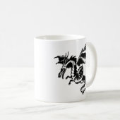 Mug Design Dragon Volant Blanc (Devant droit)